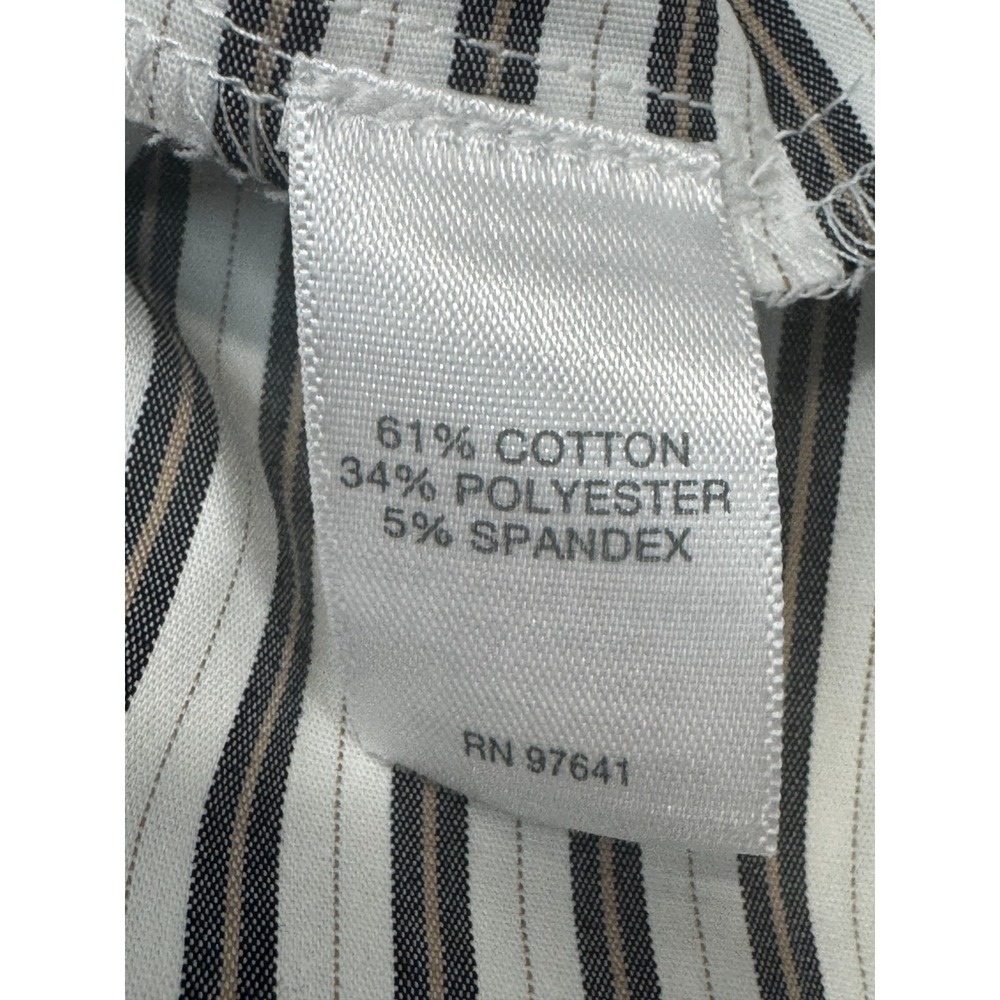 NEW J. Jill Womens Button Down Top Sz XL Black Striped Shirt Office‎ Career Fall - Picture 8 of 14